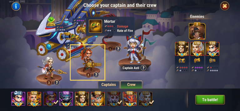 Mortar gun for Captain Asti