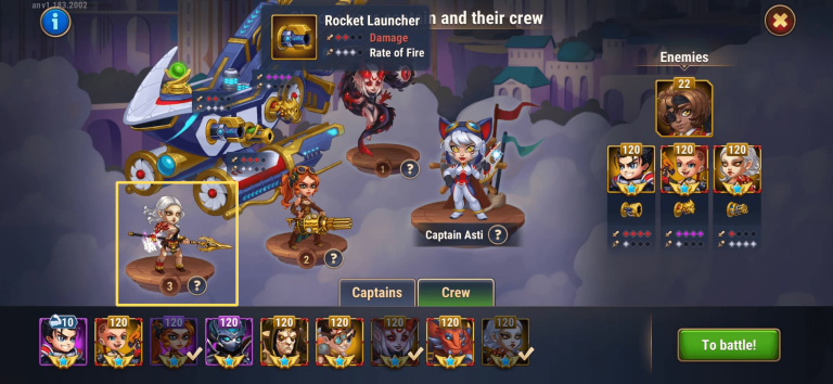 Rocket Launcher gun for Captain Asti
