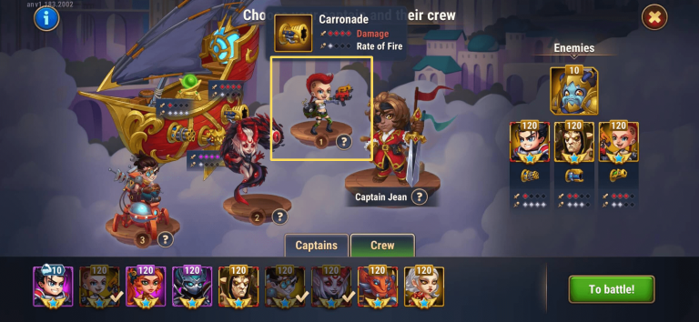 Carronade gun for Captain Jean
