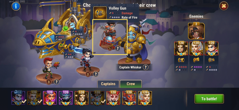 Volley Gun for Captain Whiskur