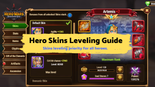 Hero Wars Dominion Era - Hero Skins Leveling Guide